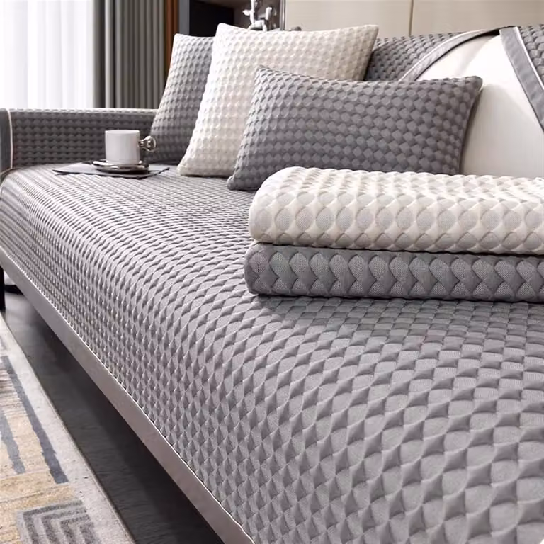 Veelzijdig deken voor bank, bankstel, bed of stoel - Grijs - 70 x 150 cm