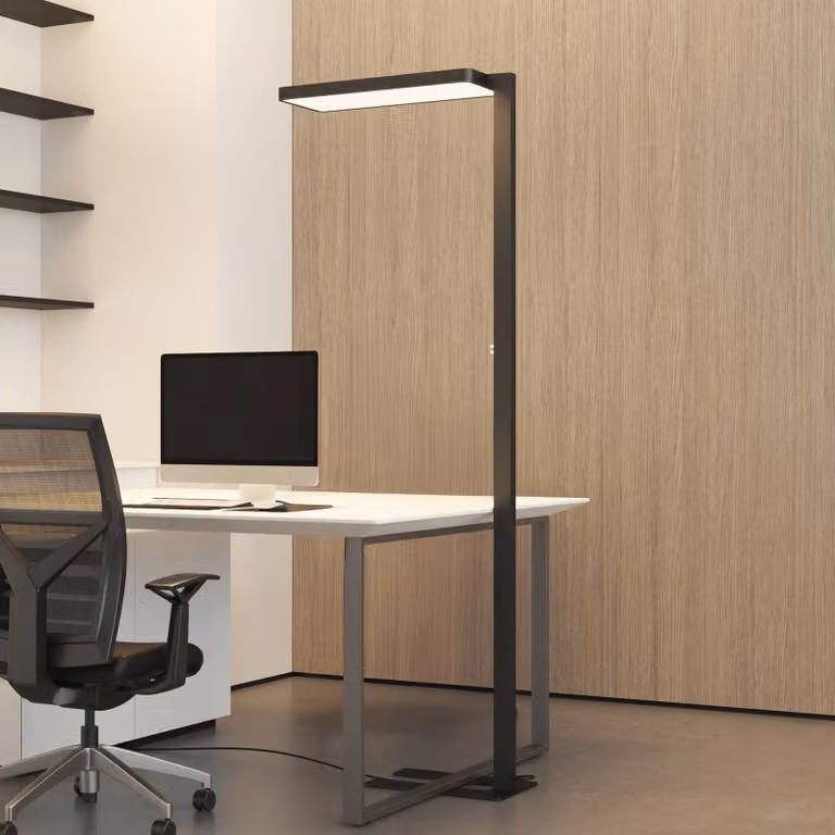 Arcchio Timon LED vloerlamp zwart, dimbaar, aluminium, Hoogte: 195 cm