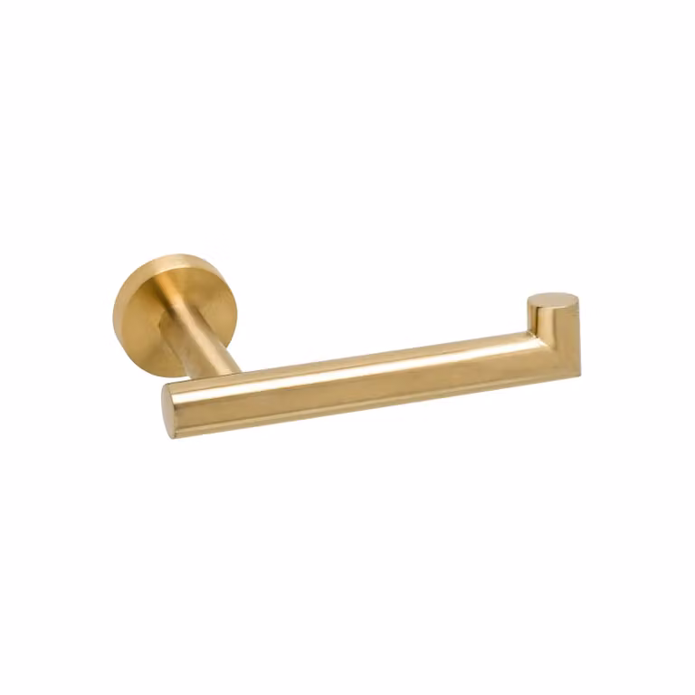 XIVADA Toiletrolhouder Mano - Rvs - Goud - Inclusief schroefset