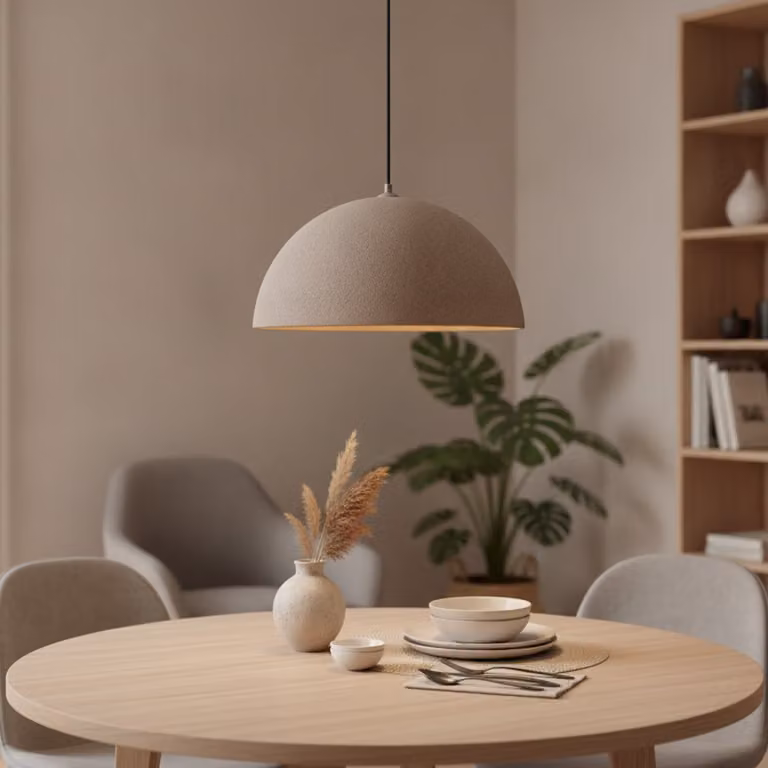 Lyora Hanglamp Starla bruin Ø 50cm