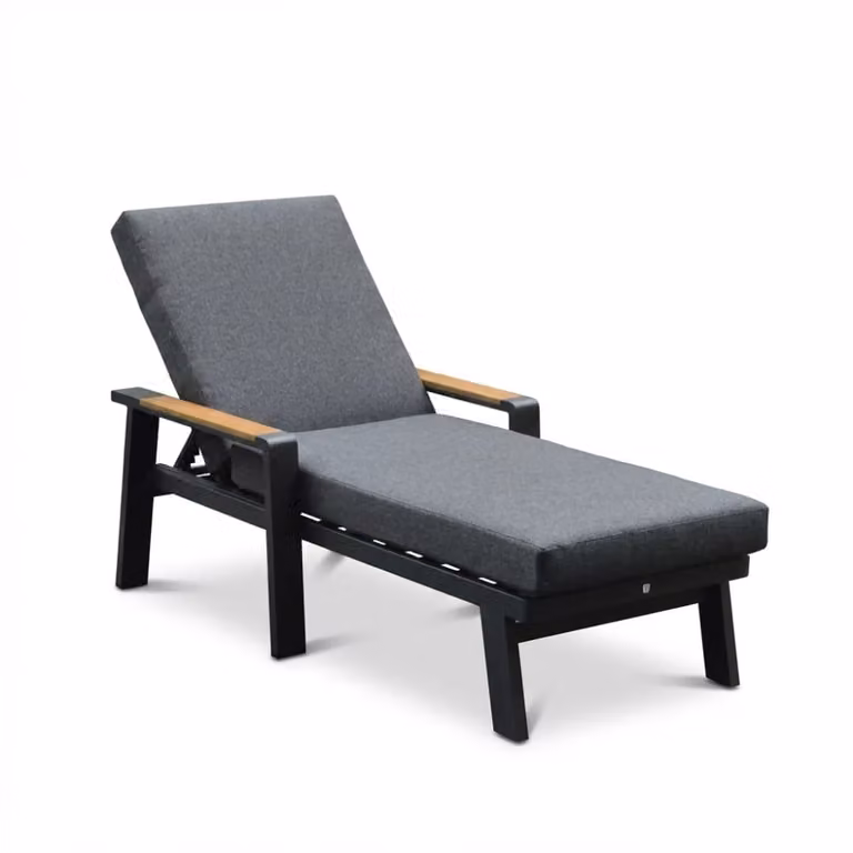 LUX outdoor living Lola ligbed aluminium en polywood antraciet 199 cm