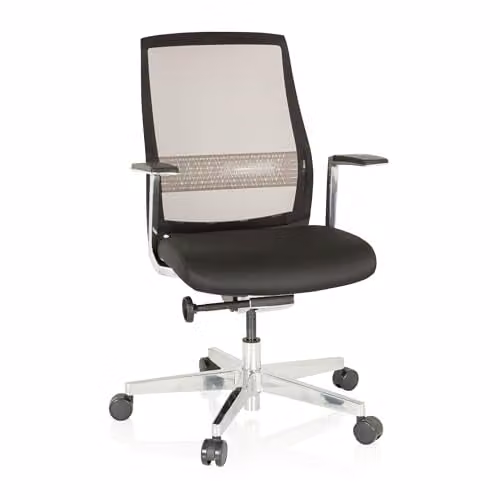 hjh OFFICE FOUNTAINE PRO 657661 ergonomische bureaustoel zwart met zelfherstellende netrug