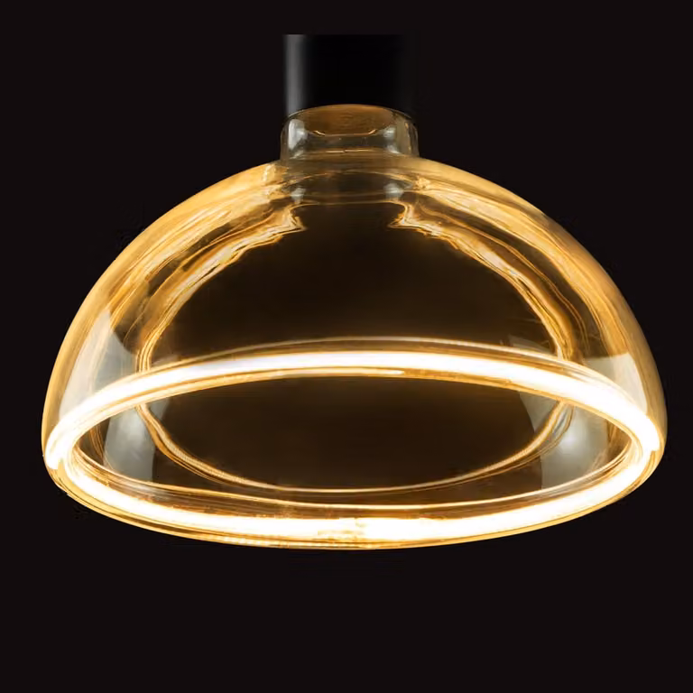 Segula Floating LED-lamp - E27 - 6,2W - 460lm - Transparant/Goud/Messing - Instelbaar