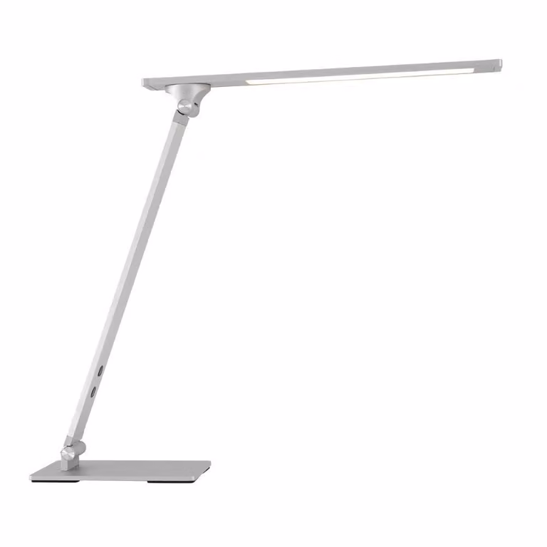 Steinhauer Serenade LED bureaulamp zilver/grijs met hoogteverstelling