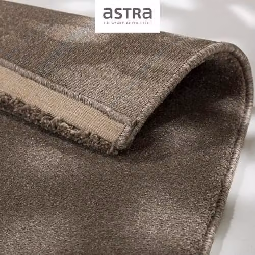 Astra modern rechthoekig vloerkleed bruin plat geweven B: 133 cm, D: 190 cm
