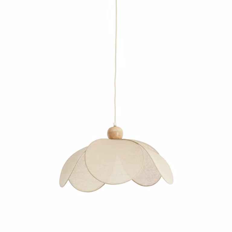 Light & Living Scandinavische hanglamp Lavriria - Beige/Goud - Rond - Ø 50 cm