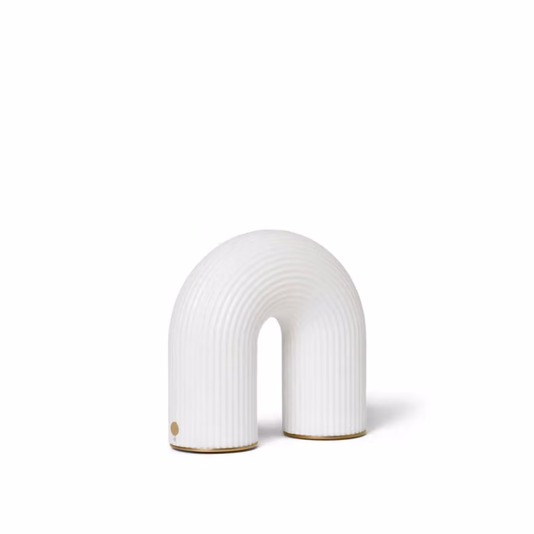 Ferm Living Vuelta Draagbare LED-tafellamp Wit - Dimbaar en Oplaadbaar