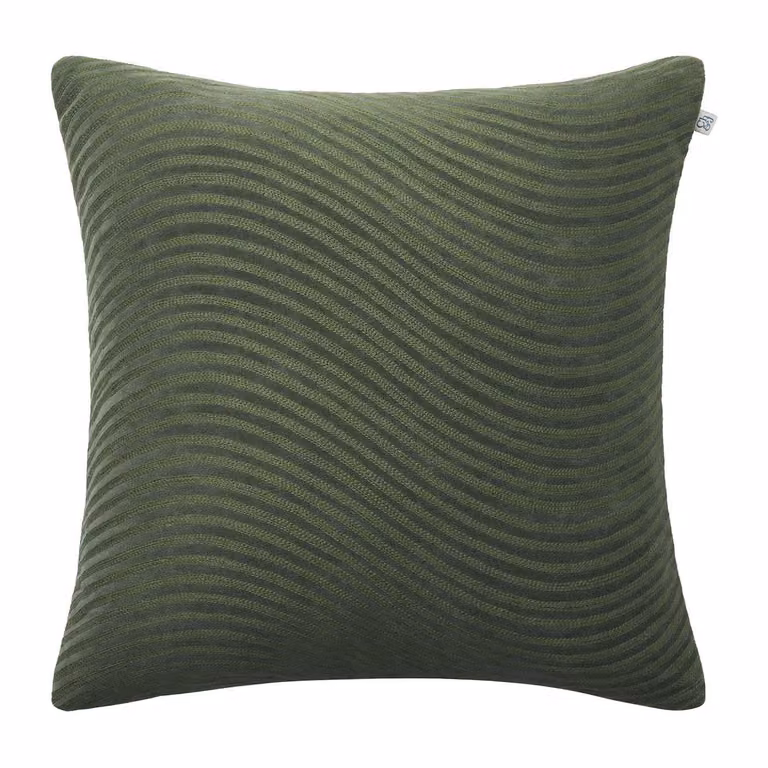 Chhatwal & Jonsson Kunal kussenhoes Forest green 50 x 50 cm