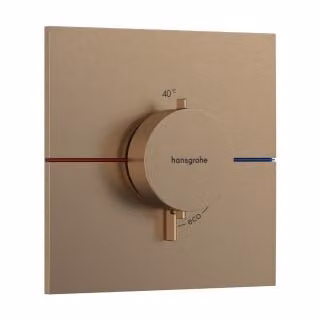 Hansgrohe ShowerSelect Com.E thermostaatkraan model UP in geborsteld brons