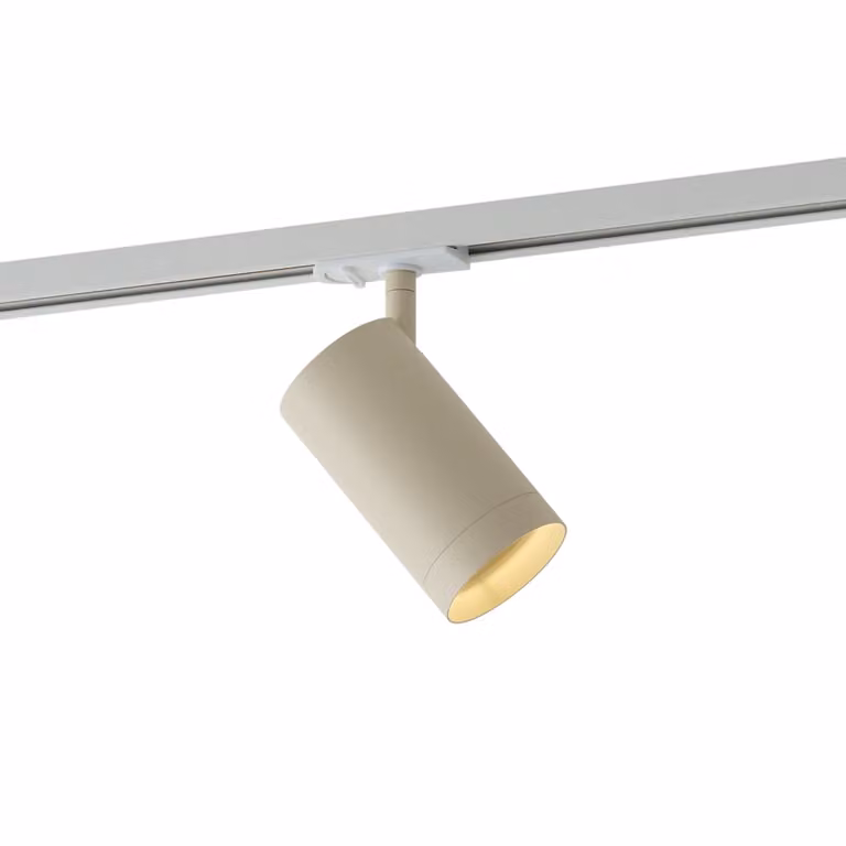 Qazqa Moderne LED-spot voor railsysteem, beige, dimbaar, GU10