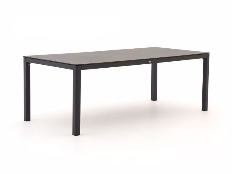 Bellagio Tuineettafel Bellagio - Rechthoekig - Grijs - Kunststof en Aluminium