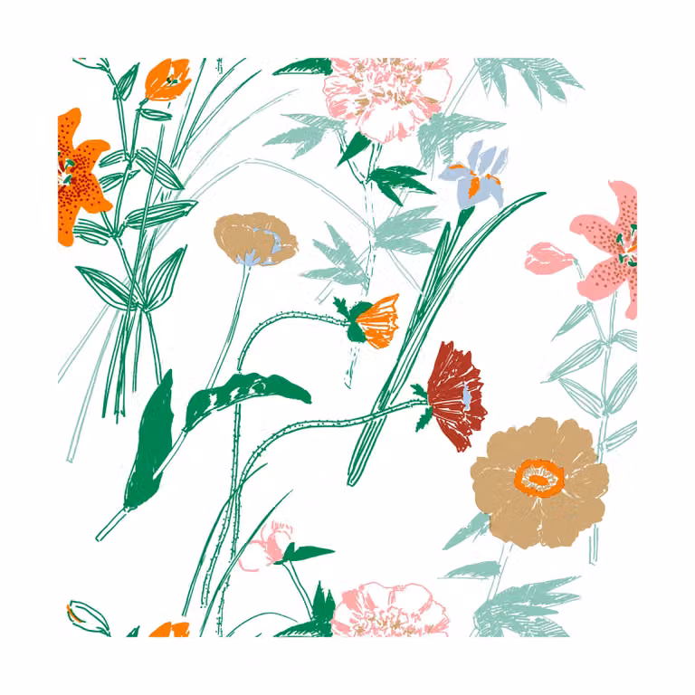Marimekko Puutarhakutsut servetten 20-pack Wit 33 x 33 cm