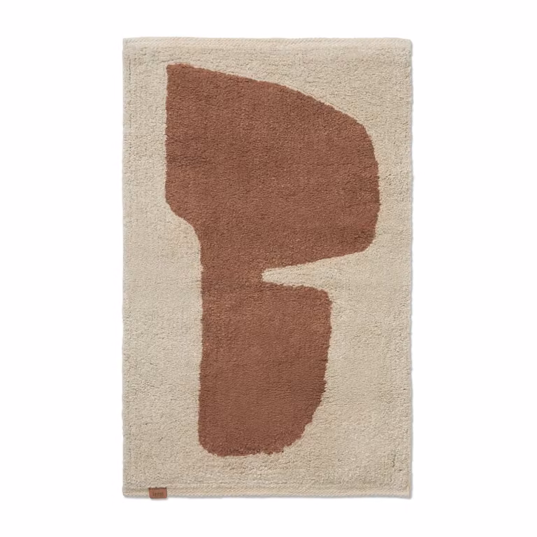 Ferm Living Lay badmat Parchment-rust 50 x 70 cm