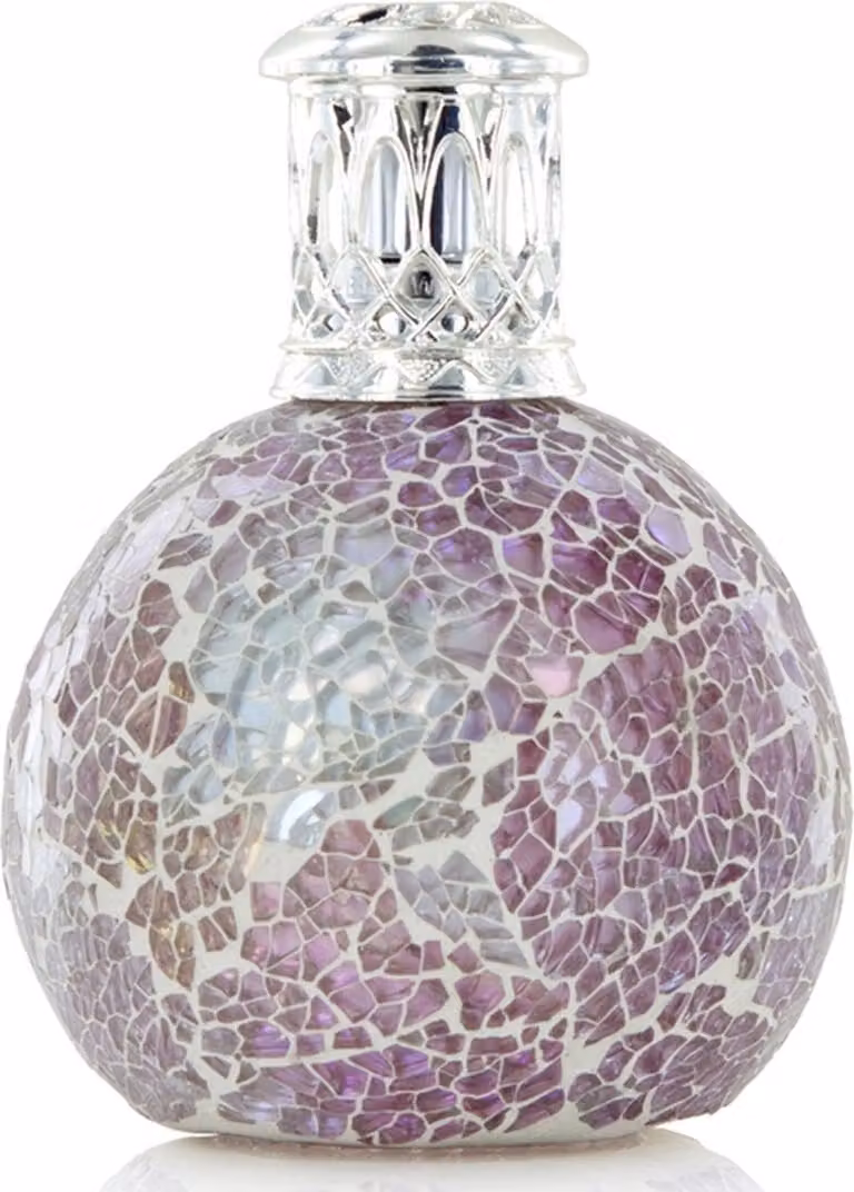 Ashleigh & Burwood Geurlamp Frosted Rose Draadloos - Roze Glas - 11 x 8 cm