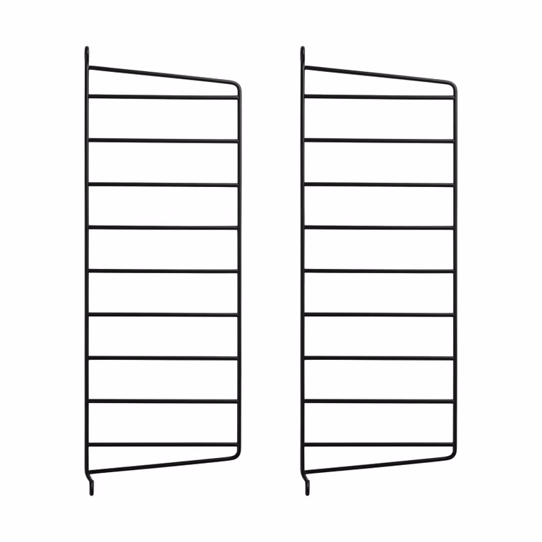 String wandpaneel Zwart, 2-pack, B: 50 cm, H: 20 cm