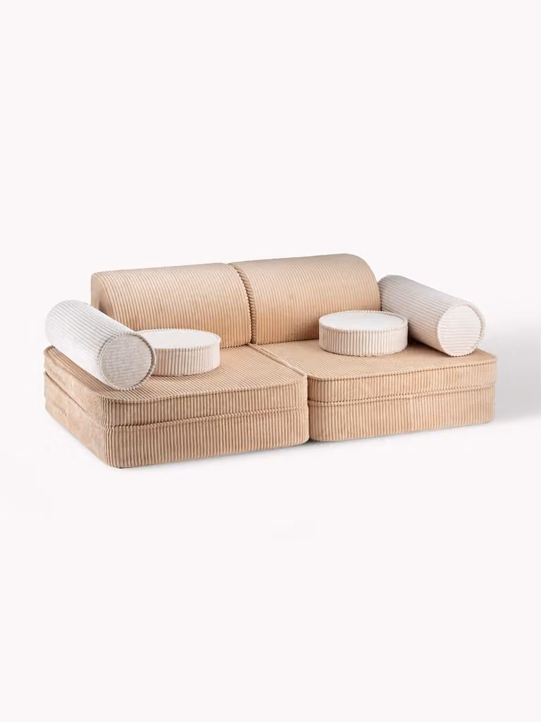 Wigiwama Modulaire kinderspeelbank Sugar van corduroy