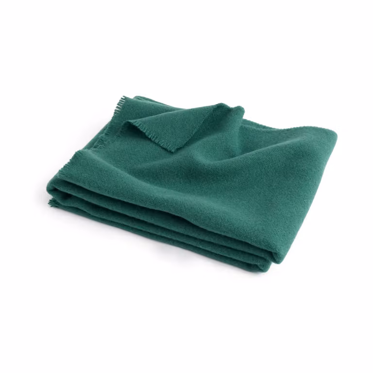 HAY Mono wollen plaid Groen B: 130 cm, D: 180 cm