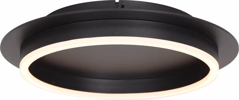Steinhauer Moderne Ronde LED Plafondlamp zwart Aluminium Ø 32 cm