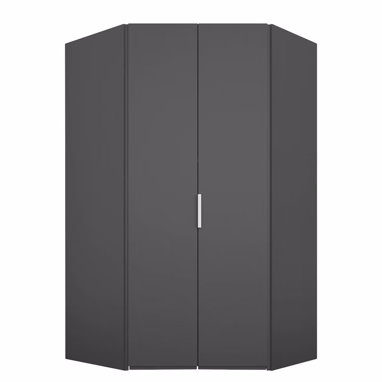home24 Pure Hoekkast Grijs/Grafietkleurig B/D/H: 127 x 236 cm