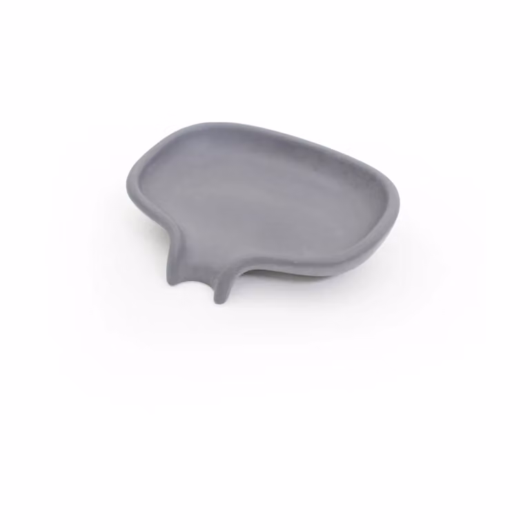 Bosign Soap Saver Flow zeepbakje met afdruipfunctie beton Grijs