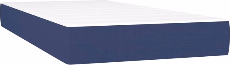 vidaXL Pocketveringmatras voor volwassenen, medium, blauw, B/D/H: 80 x 200 x 20 cm