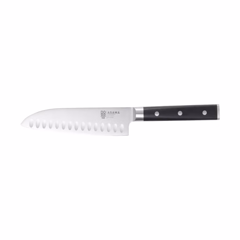 Dorre Asama santoku kokmes 18 cm van roestvrij staal