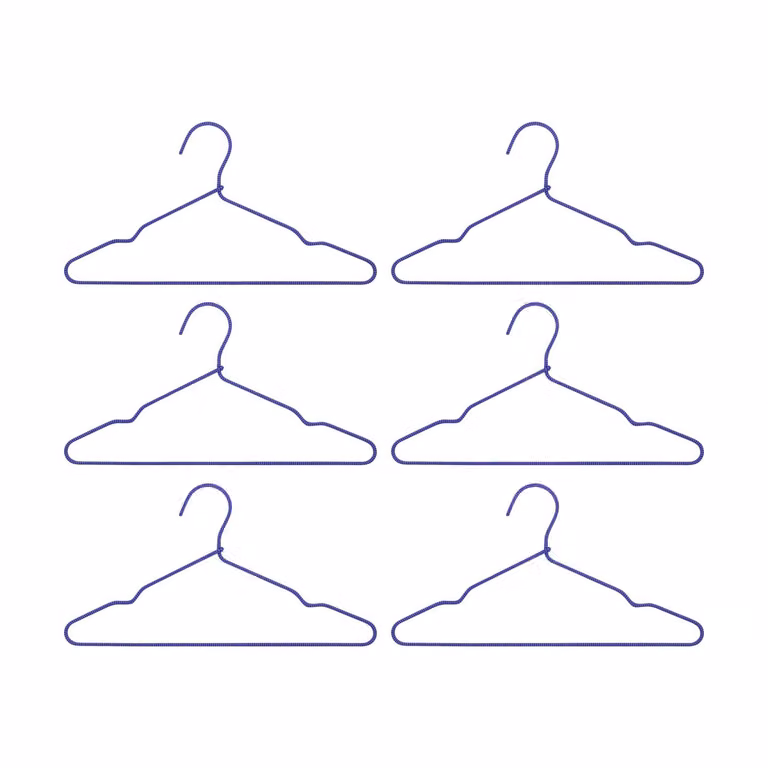 House Doctor Wire hanger 6-pack Blauw