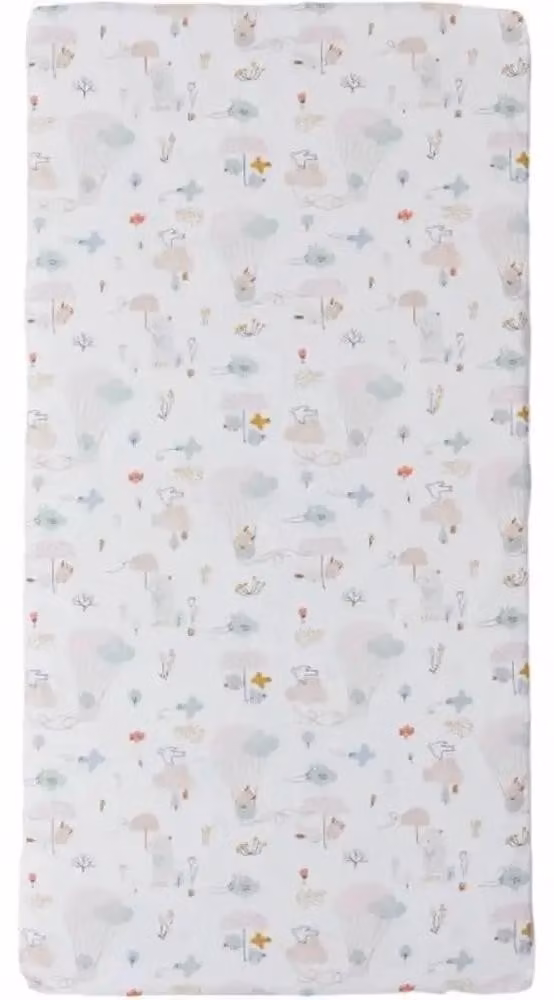Kinderbedmatras Tineo Balloons voor baby's, B/D/H: 120 x 60 x 4 cm