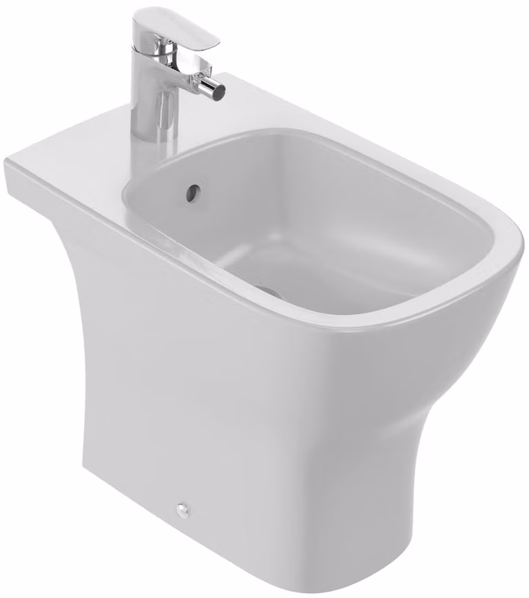 Dripio Keramisch bidet met opzetstuk, rechthoekig, wit, B/D/H: 54 x 34 x 40 cm
