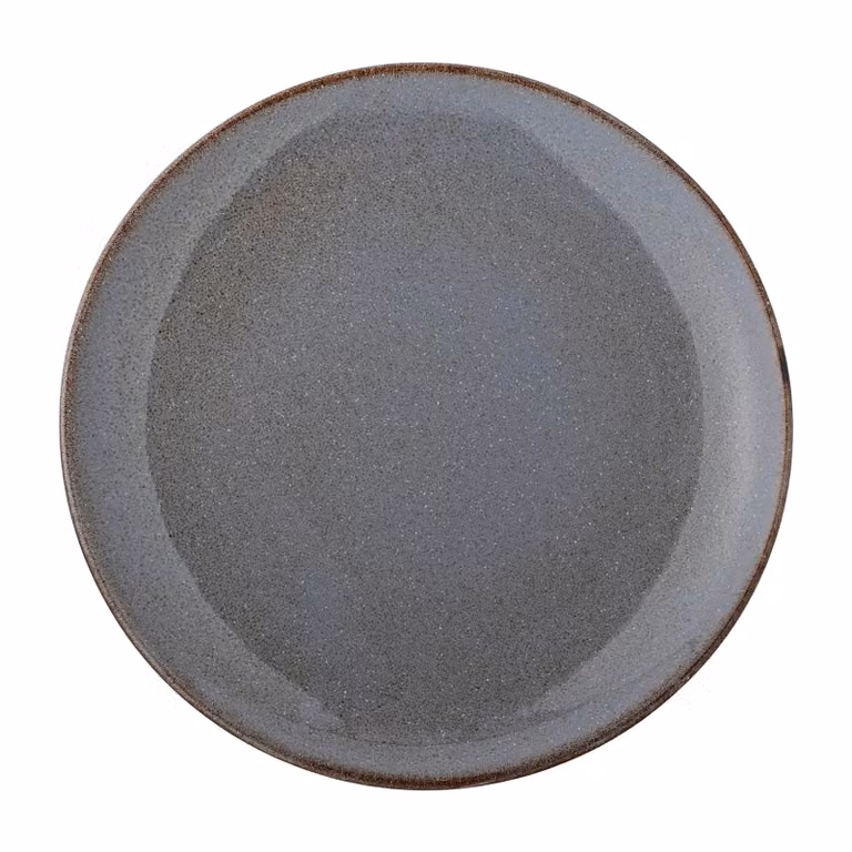 Bloomingville Sandrine set van 6 grijze keramische bijbordjes Ø22 cm