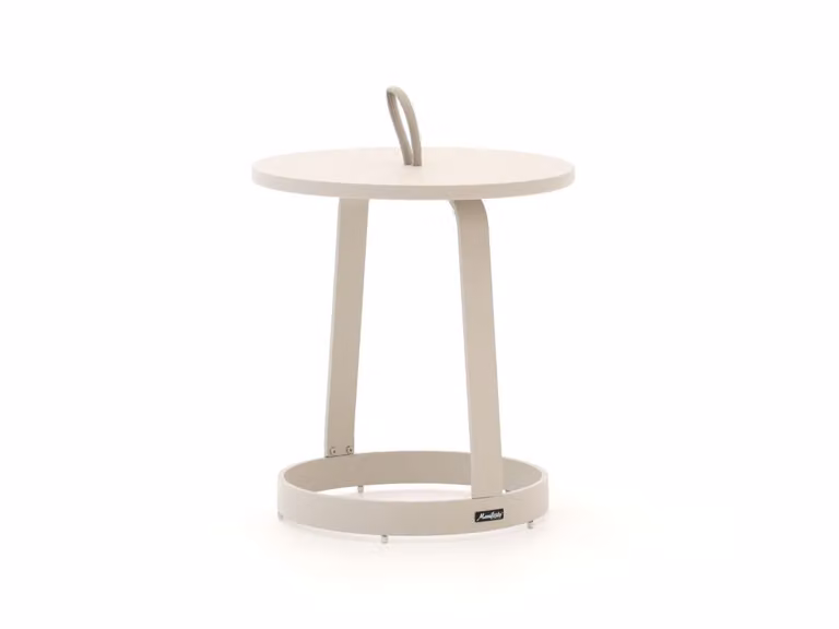 Manifesto Furniture Bijzettafel tuin, Rond, Beige, Ø47 cm