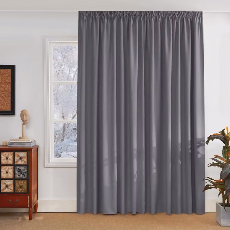 Verduisterende en warmte-isolerende gordijnen in het grijs voor jouw woonkamer of slaapkamer, 300 x 245 cm