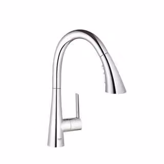 Grohe Zedra keukenkraan met uittrekbare uitloop en sprayfunctie, chroom