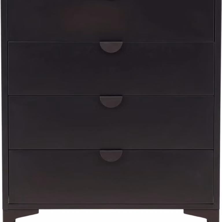Nest of Nora Fynn Stalen Ladekast met 4 Lades - Zwart - B: 40 cm, D: 78 cm, H: 98 cm