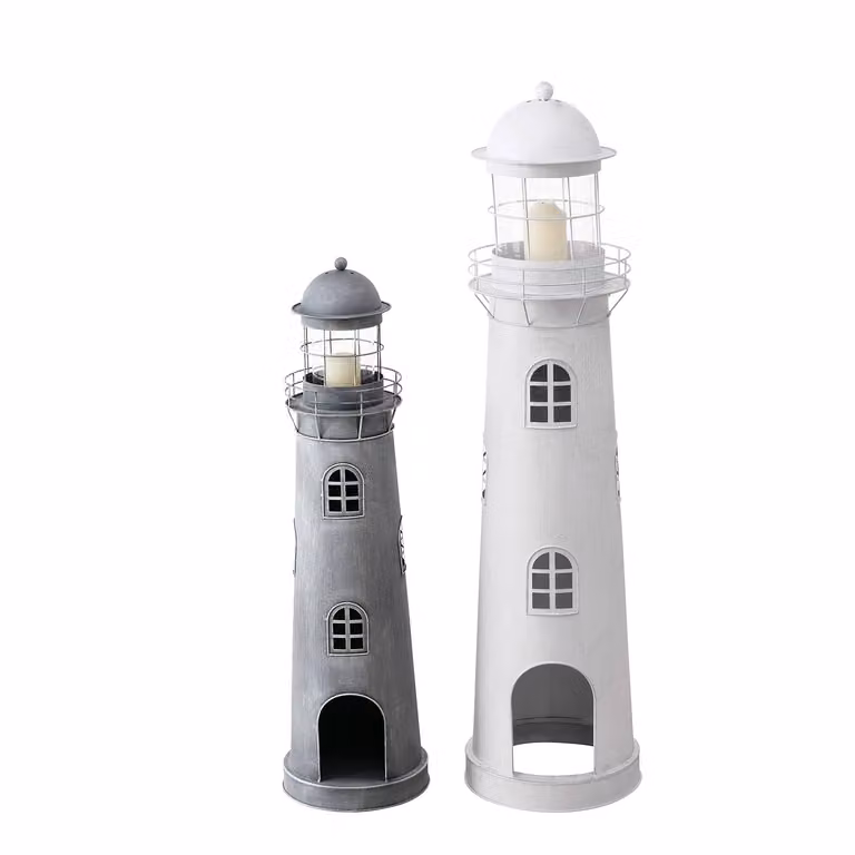 home24 Lantaarn Sylt 2-delig B/D/H: 30 x 30 x 117 cm