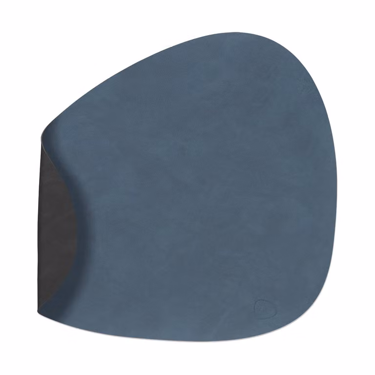 LIND DNA Nupo placemat keerbaar curve L 1 stuks Dark blue-black