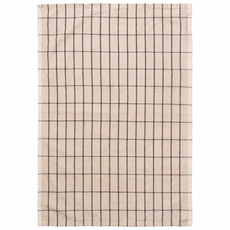 Ferm Living Hale keukendoek Sand-black B: 50 cm, D: 70 cm