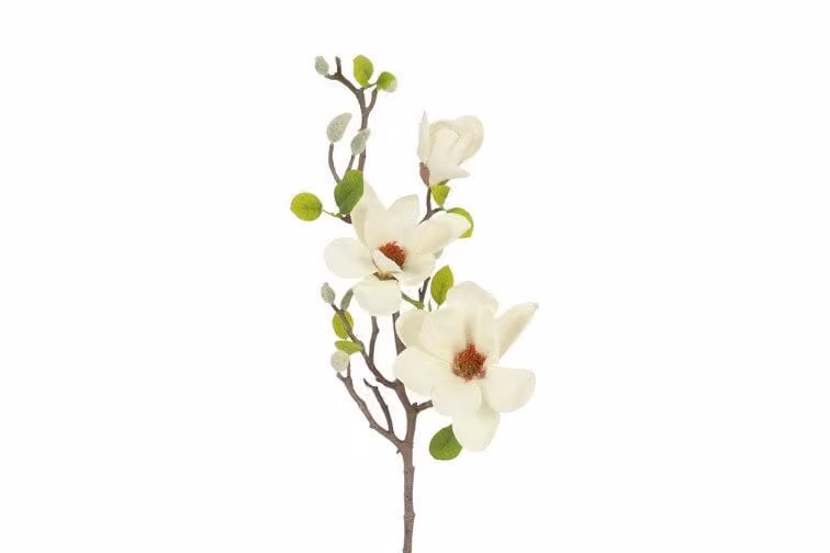 Countryfield zijden magnolia wit 75 cm