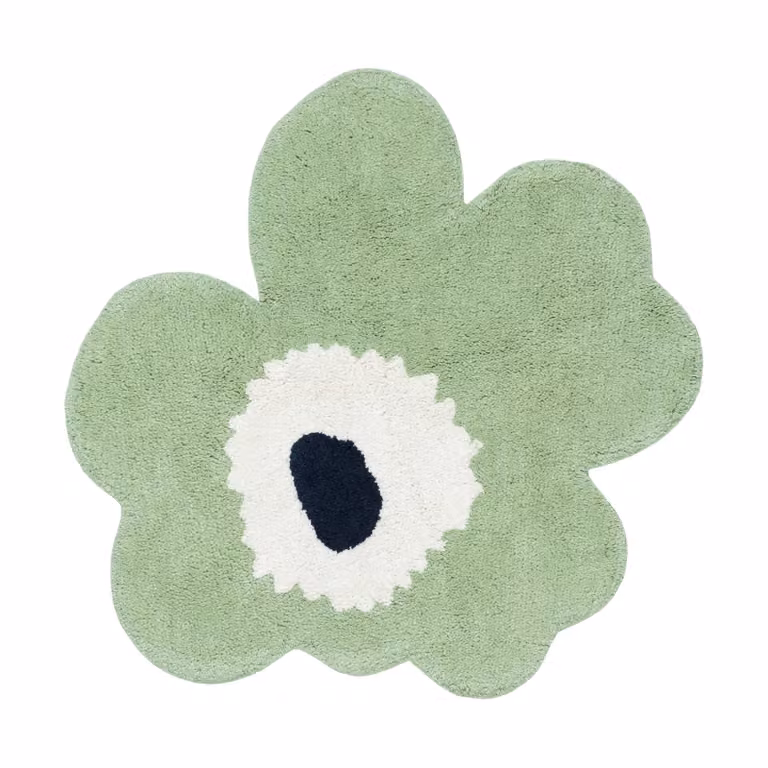 Marimekko Unikko badmat Sage-off white 73 x 74 cm