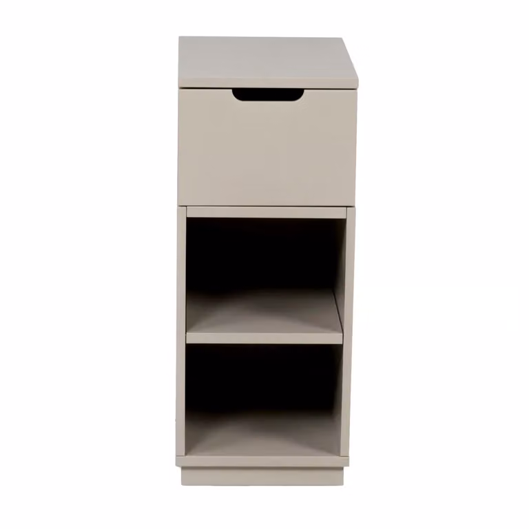 Mavis Aoko nachtkast met 1 lade in beige, hoogte 72 cm