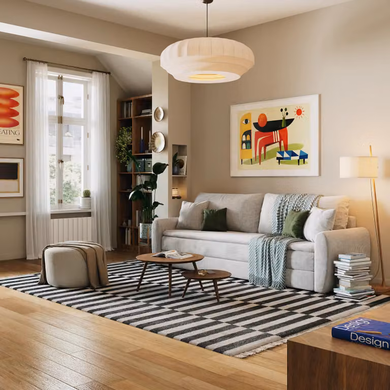 Hypnia Slaapbank Ivy - Grijs - Click-Clack - Inclusief Matras en Losse Kussens