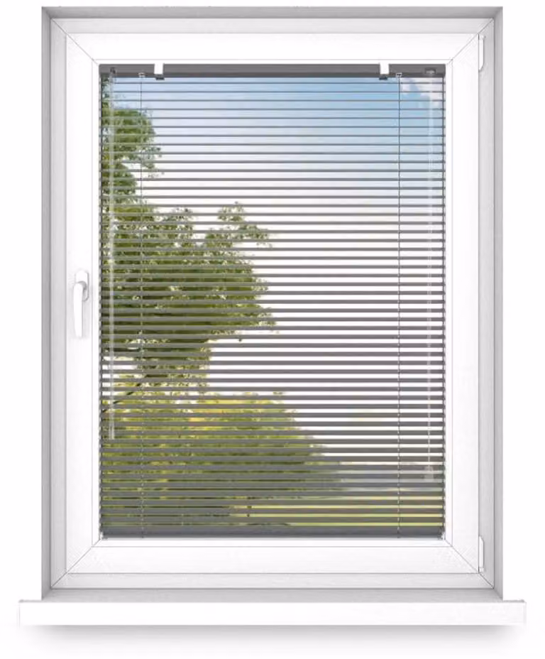 Time4blinds Binnenjaloezieën Zonder Boren - Aluminium - Antraciet - Rechts - B/D/H: 120 x 60 cm