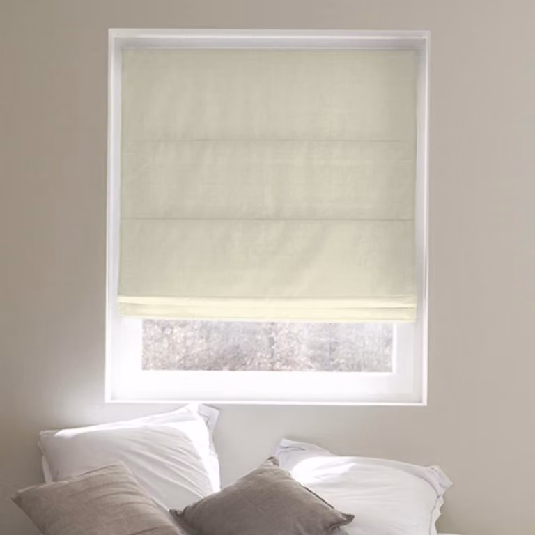 Ecru Vouwgordijn - Niet-lichtdoorlatend Raambekleding - 75 x 175 cm