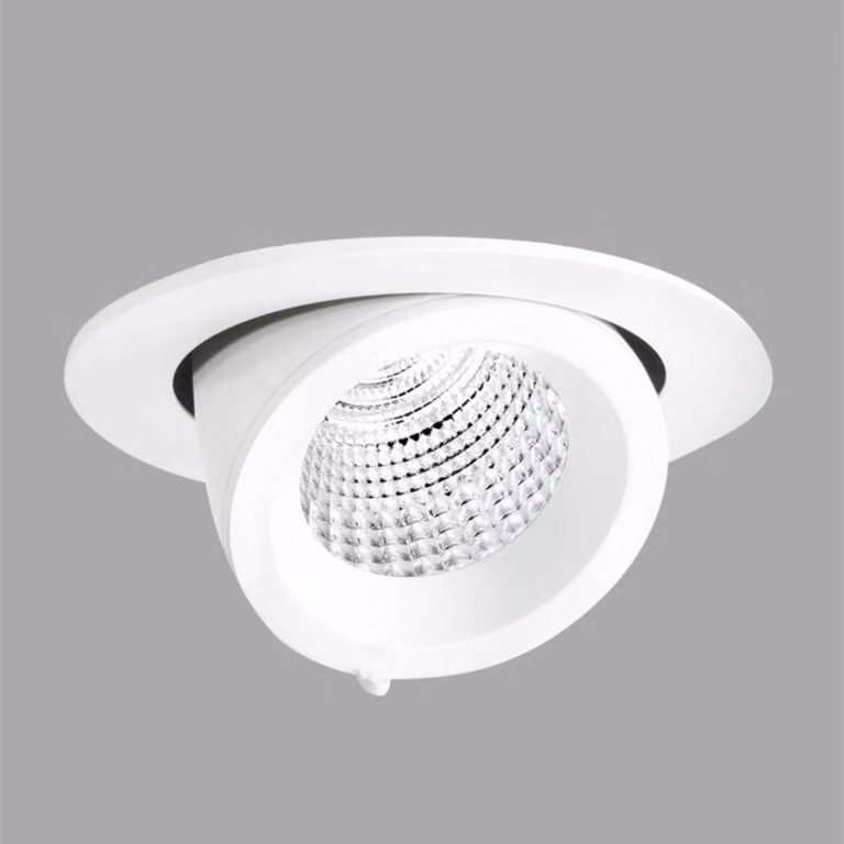 EB431 LED inbouwlamp Flood reflectorlamp wit / opaal met aluminium behuizing