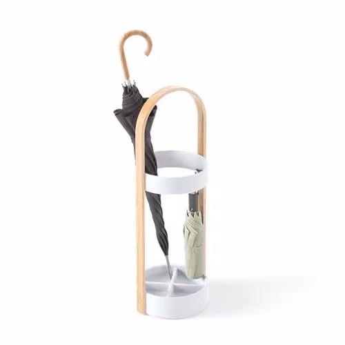 Umbra Bellwood Parapluhouder - Wit/Naturel