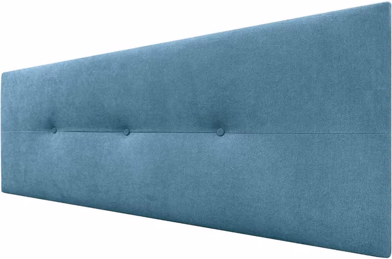 Gestoffeerd hoofdbord in turquoise voor uw slaapkamer, breedte: 160 cm