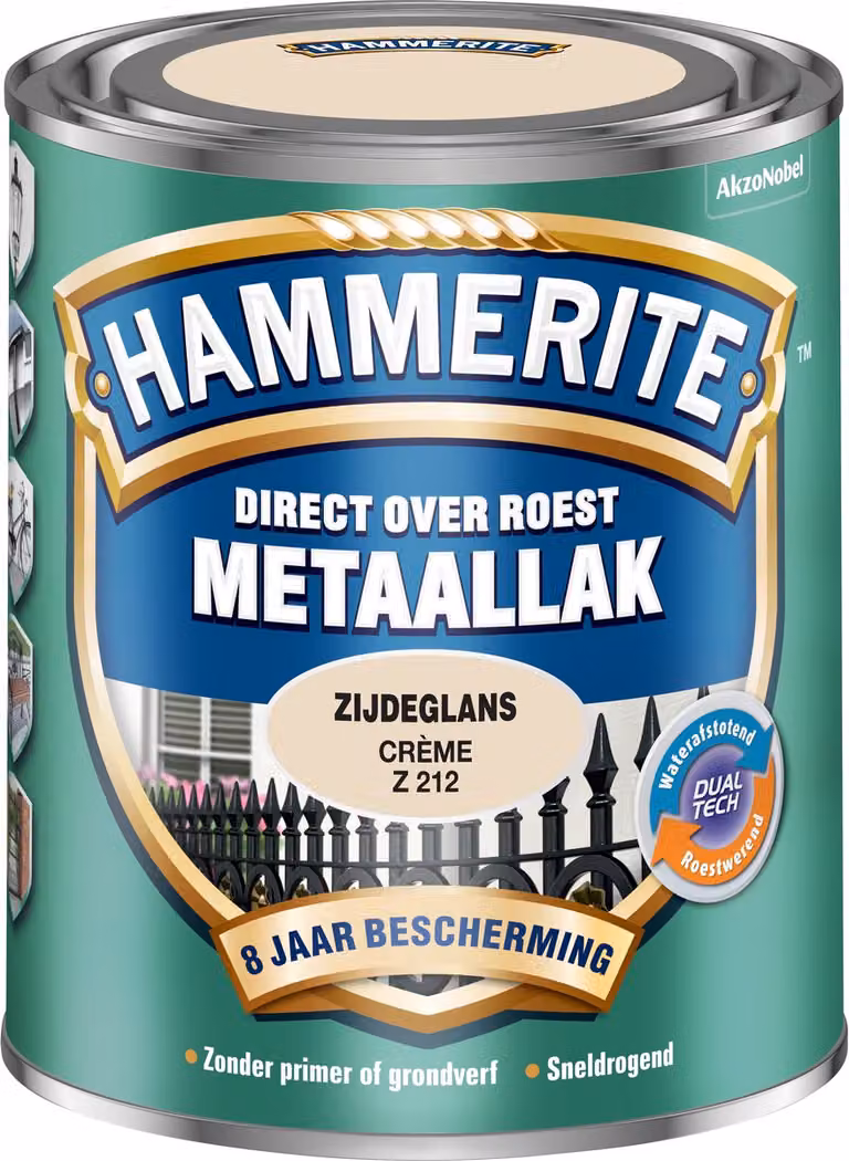 Hammerite Metaallak Zijdeglans Crème 750 ml