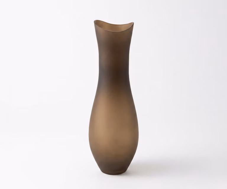Delife Vaas Inclina Aurum Mondgeblazen Glas B: 14 cm, D: 14 cm, H: 42 cm