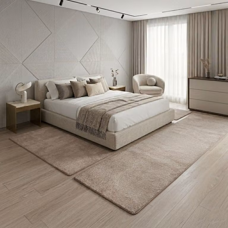 Floordirekt Slaapkamer Vloerkleed Sundae Set - Beige - 1 Loper 67 x 250 cm en 2 Lopers 67 x 140 cm