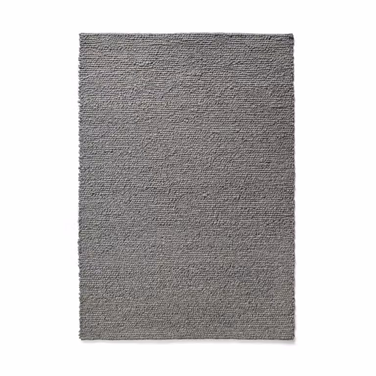 HAY Peas wollen vloerkleed Medium grey 170 x 240 cm
